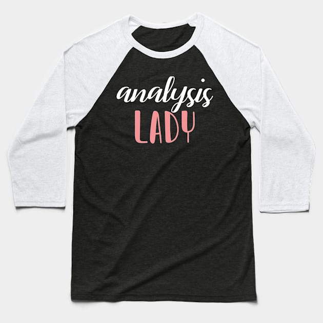 analysis lady - analysis girl Baseball T-Shirt by bsn